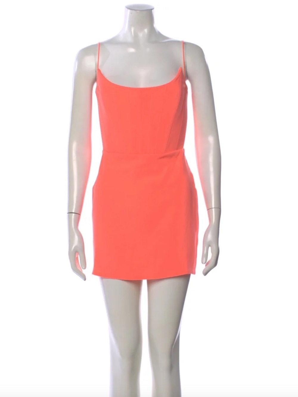 Alex Perry Neon Pink Caine Corset Coral Mini Dress Sz 12